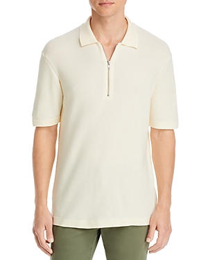 NN07 Hansie Cotton Regular Fit Quarter Zip Polo Shirt