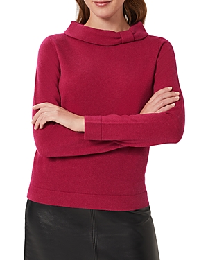 Hobbs London Laurie Wool Cashmere Jumper In Rich Berry