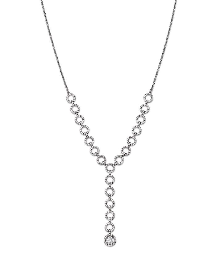 Bloomingdale's - Diamond Circle Lariat Necklace in 14K White Gold, 1.50 ct. t.w. - 100% Exclusive