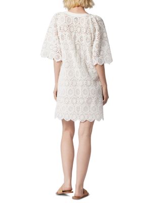 chinese dress ladies Joie Puff Sleeve Shirred Dress Embroidered Yellow– Selfie Leslie