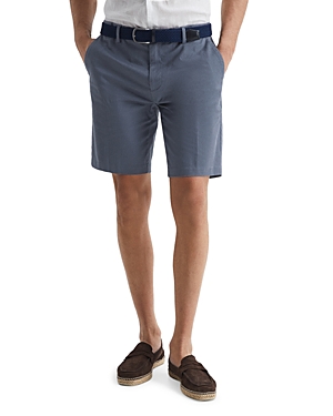 Shop Reiss Wicket Casual Chino Shorts In Airforce Blue