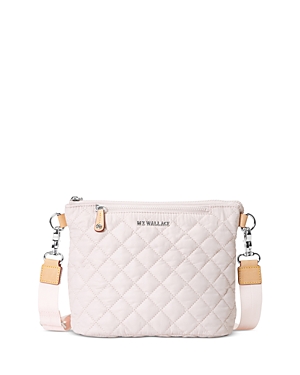 Mz Wallace Metro Scout Small Crossbody In Rose/silver