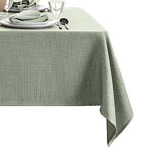 Elrene Home Fashions Laurel Solid Texture Water And Stain Resistant Tablecloth, 52 X 70 In Sage