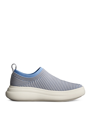 Rag & Bone Brixley Knit Slip-on Sneaker In Grey Blue