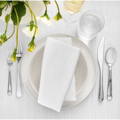 Continental Solid Texture Water and Stain Resistant Table Linen Collection
