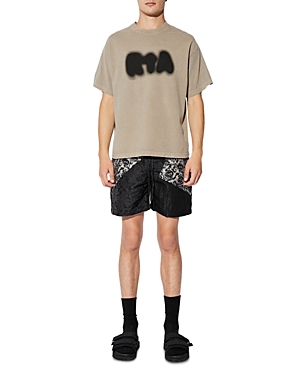 Rta Khaki Colin T-shirt In Tan Fuzzy