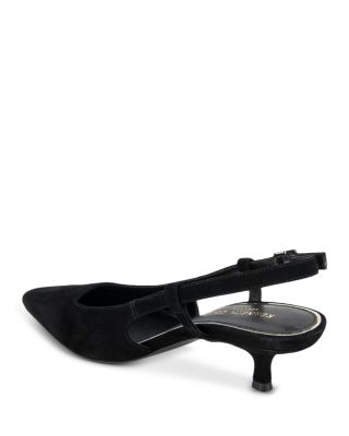 Women's Martha Pointed Toe Slip On Slingback Flats