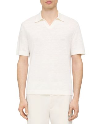 Theory Brenan Short Sleeve Open Collar Polo Shirt