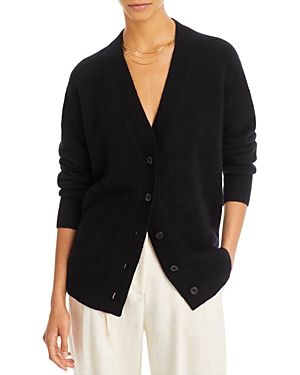 C By Bloomingdale's Cashmere Oversized V-neck Brushed Cashmere Cardigan - 100% Exclusive In Black