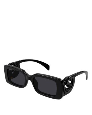 サングラス Gucci Rectangular Sunglasses In l Gucci - Rectangular Sunglasses with Crystals - Black - Gucci