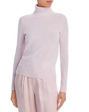Aqua Cashmere Turtleneck Cashmere Sweater - 100% Exclusive In Pink