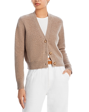 AQUA CASHMERE V-NECK CASHMERE CARDIGAN - 100% EXCLUSIVE
