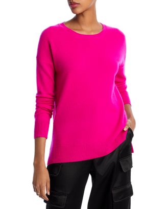 AQUA CASHMERE HIGH LOW CREWNECK Style # selling V10068 Women's M NWT