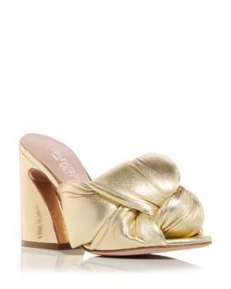 Giambattista Valli Women's Maxi Bow High Heel Slide Sandals ...