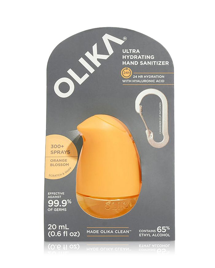 OLIKA Hydrating Hand Sanitizer ClipOn, Orange Blossom 0.6 oz