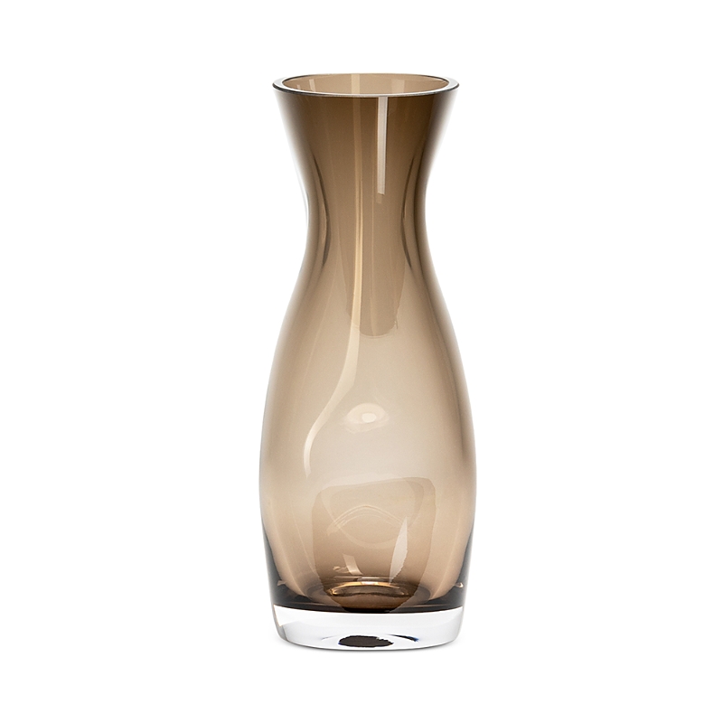 Orrefors Squeeze Small Vase In Smokey Brown