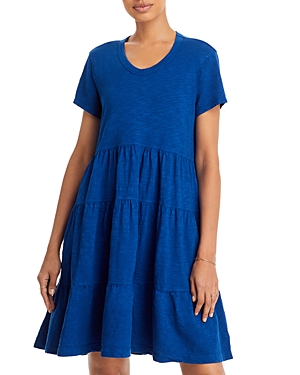 Wilt Tiered Trapeze Dress In Royal Navy