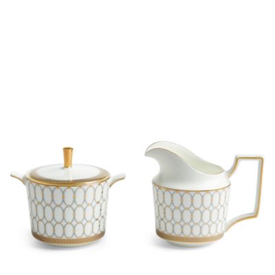 Renaissance Grey Sugar & Creamer