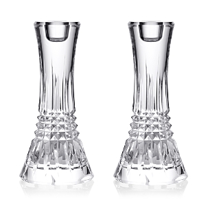 Shop Waterford Lismore Diamond Essence 7 Candlesticks, Set Of 2 In Clear