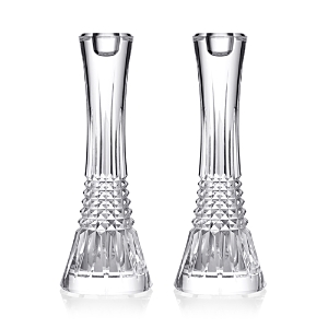 Shop Waterford Lismore Diamond Essence 10 Candlesticks, Set Of 2 In Clear