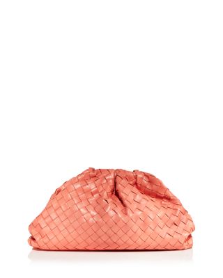 Bottega Veneta Large Intrecciato Leather Pouch In Peau