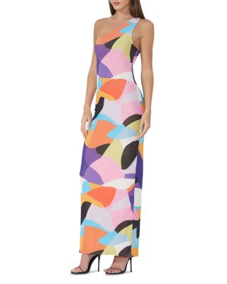 strapless open back dress One Shoulder Multicolor Cut Glass Mirror Homecoming Dresses Short Formal  Dresses #TKL0138