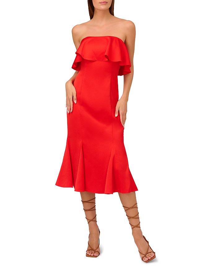 Strapless popover dress deals
