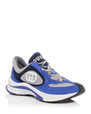 Gucci - Men's GG Low Top Leather, Suede and Fabric Sneakers