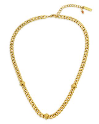 KURT GEIGER LONDON - Signature Eagle Station Necklace in Gold Tone, 16"-18"