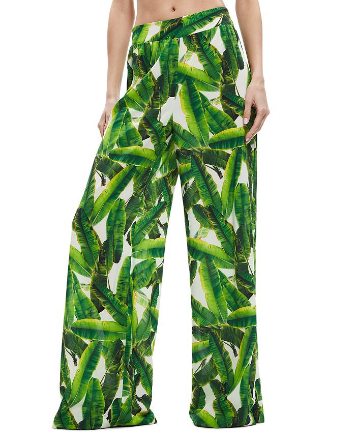 Alice and Olivia Russell High Waist Wide Leg Pants | Bloomingdale's