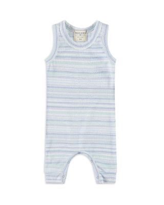 Paigelauren Unisex Loop Terry Tank Multi Stripe Whim-zzz Romper - Baby