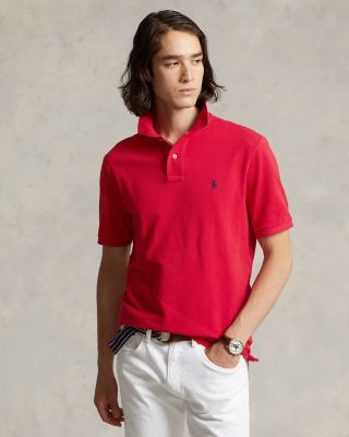 Custom Slim Fit Mesh Polo Shirt