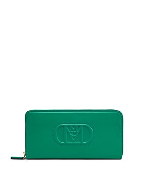 Green Skinny Wallet With Mirror 