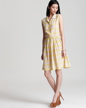 Pippa - Silk Stripe Dress