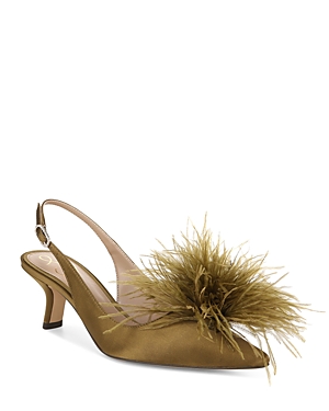 Sam Edelman Women's Bianka Feather Slingback Pumps