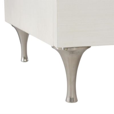 Silhouette 3 Drawer Nightstand with Rose Hardware