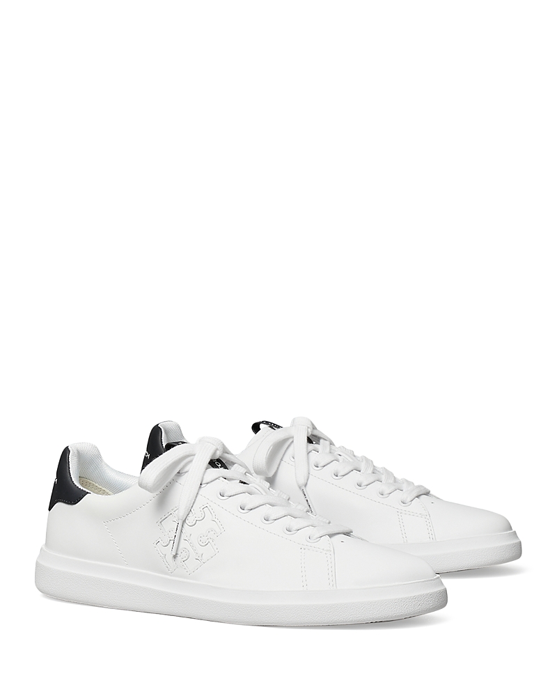 Tory Burch Women's Double T Howell Court Sneakers In White