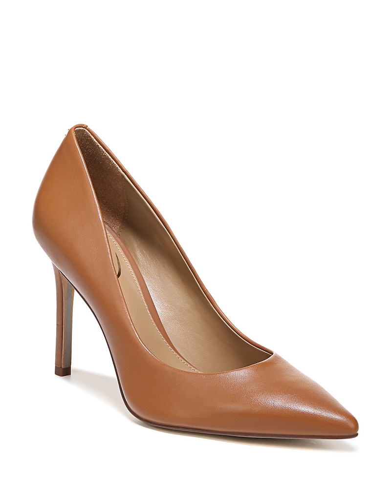 Shop Sam Edelman Women's Hazel Pointed Toe High-heel Pumps In Saddle