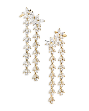 Nadri Wild Flower Crystal Chandelier In Gold