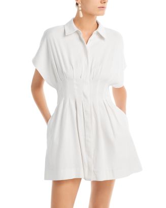 Alice & Olivia Lilliana Button Pleated Mini Dress main image 1
