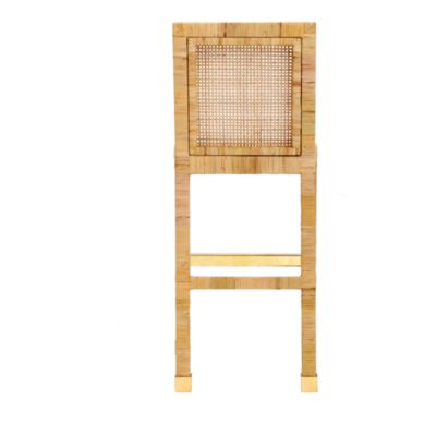 Amara Rattan Performance Fabric Bar Stool