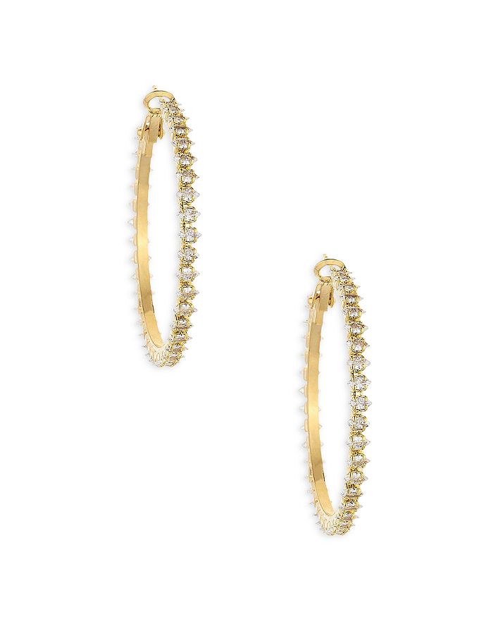 ETTIKA-CRYSTAL AND LOOP CHAIN EARRINGS main image 1
