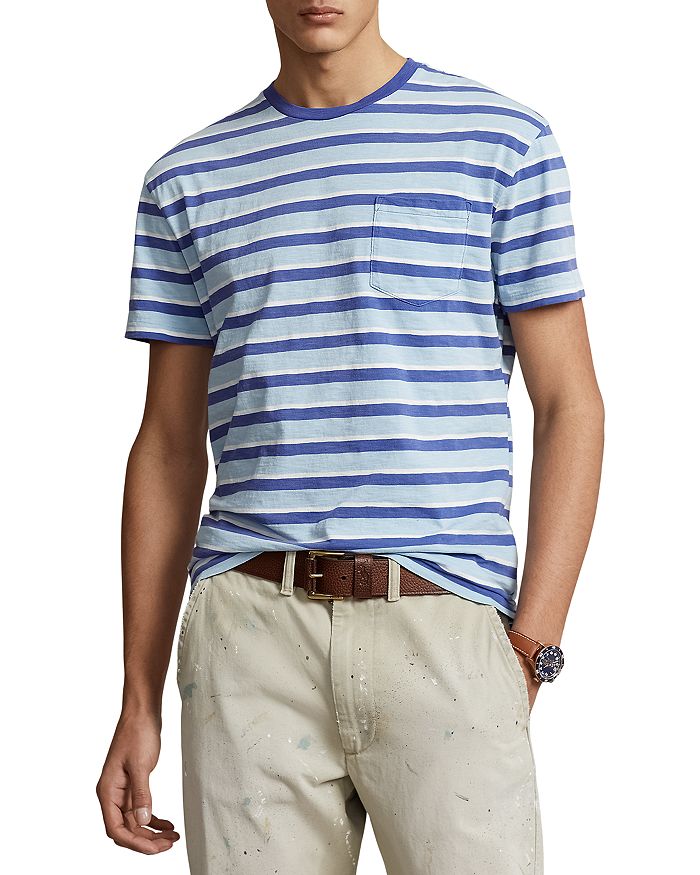 Polo Ralph Lauren Classic Fit Striped Jersey T-Shirt | Bloomingdale's