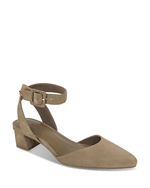 Shop Splendid Women's Lisetta Pointed Toe Ankle Strap Pumps In Khaki