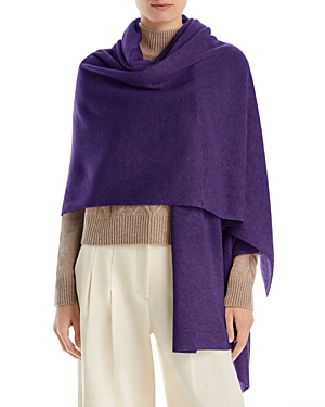 C By Bloomingdale's Cashmere Travel Wrap - 100% Exclusive In Marled Plum