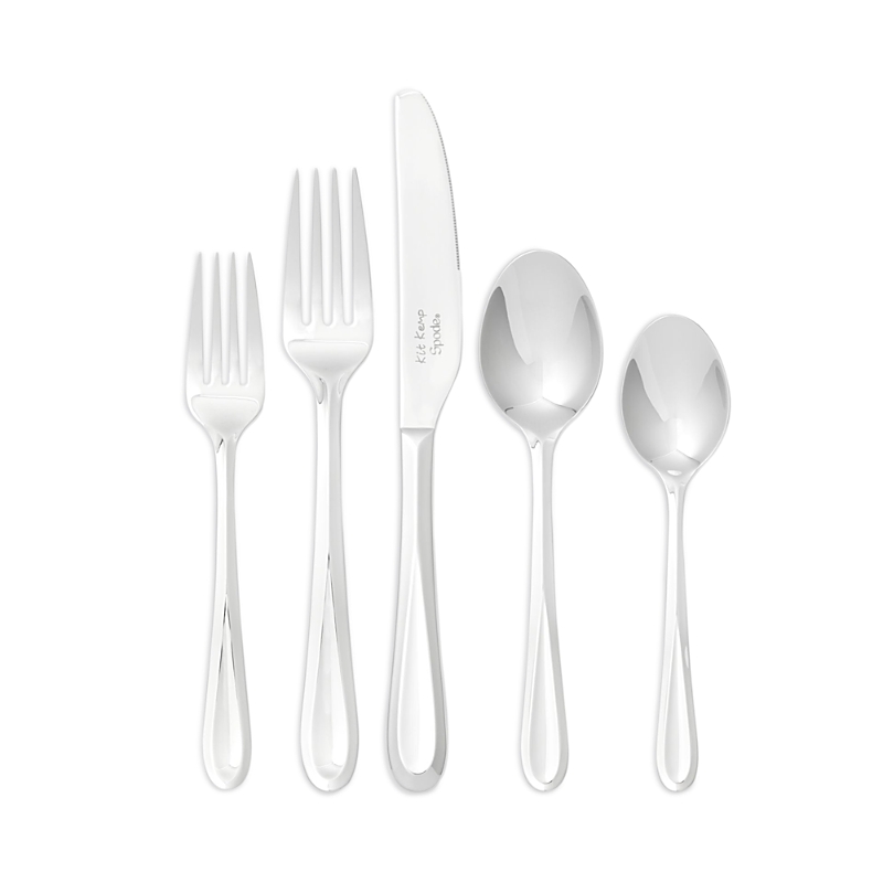 Spode Kit Kemp By Scoop 20 Piece Cutlery Set In Silver
