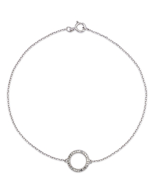 Bloomingdale's Diamond Circle Bracelet in 14K White Gold, 0.08 ct. t.w.