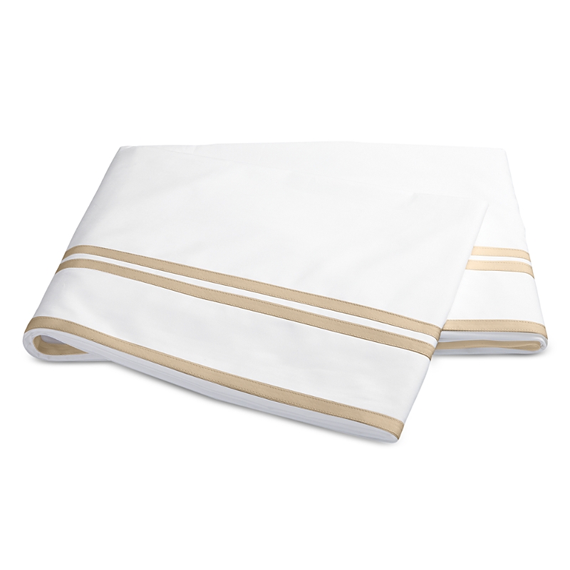 Matouk Meridian Flat Sheet, Twin In Linen