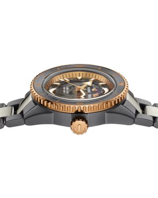 Captain Cook High-Tech Ceramic Skeleton Watch, 43mm