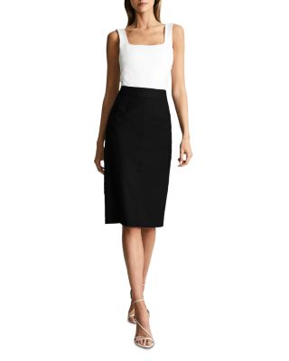 Petite Haisley Pencil Skirt